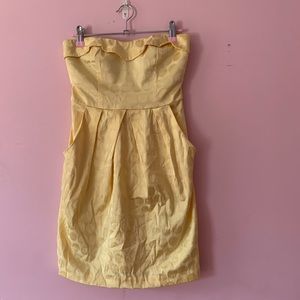 Strapless belle inspired mini dress